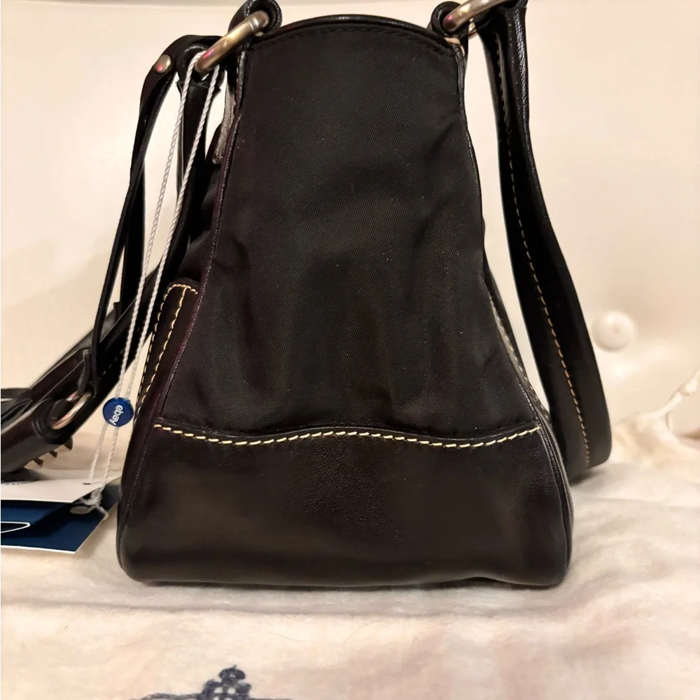 PRADA Black Leather & Nylon Mini Tassle Bag W/ COA & Dustbag LIKE NEW! - Picture 8 of 16